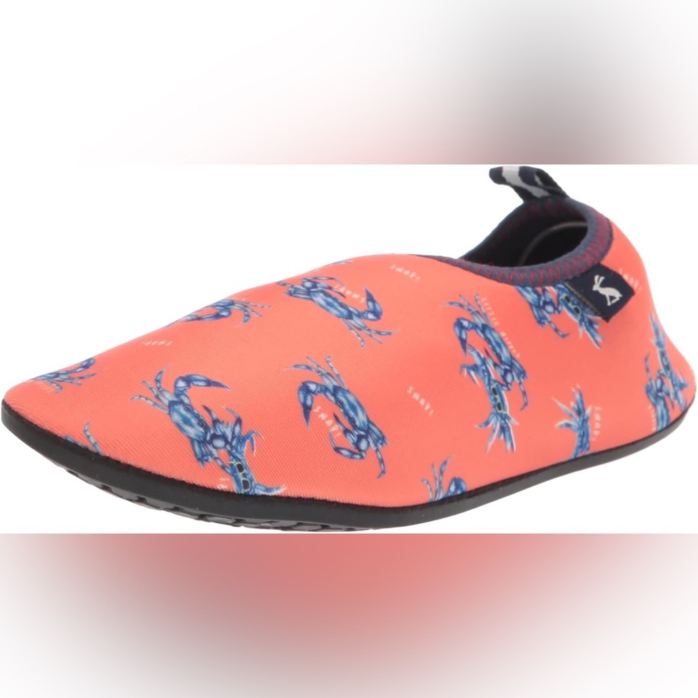 Size 2 Youth Joules Kids Coral and Blue Water Shoes